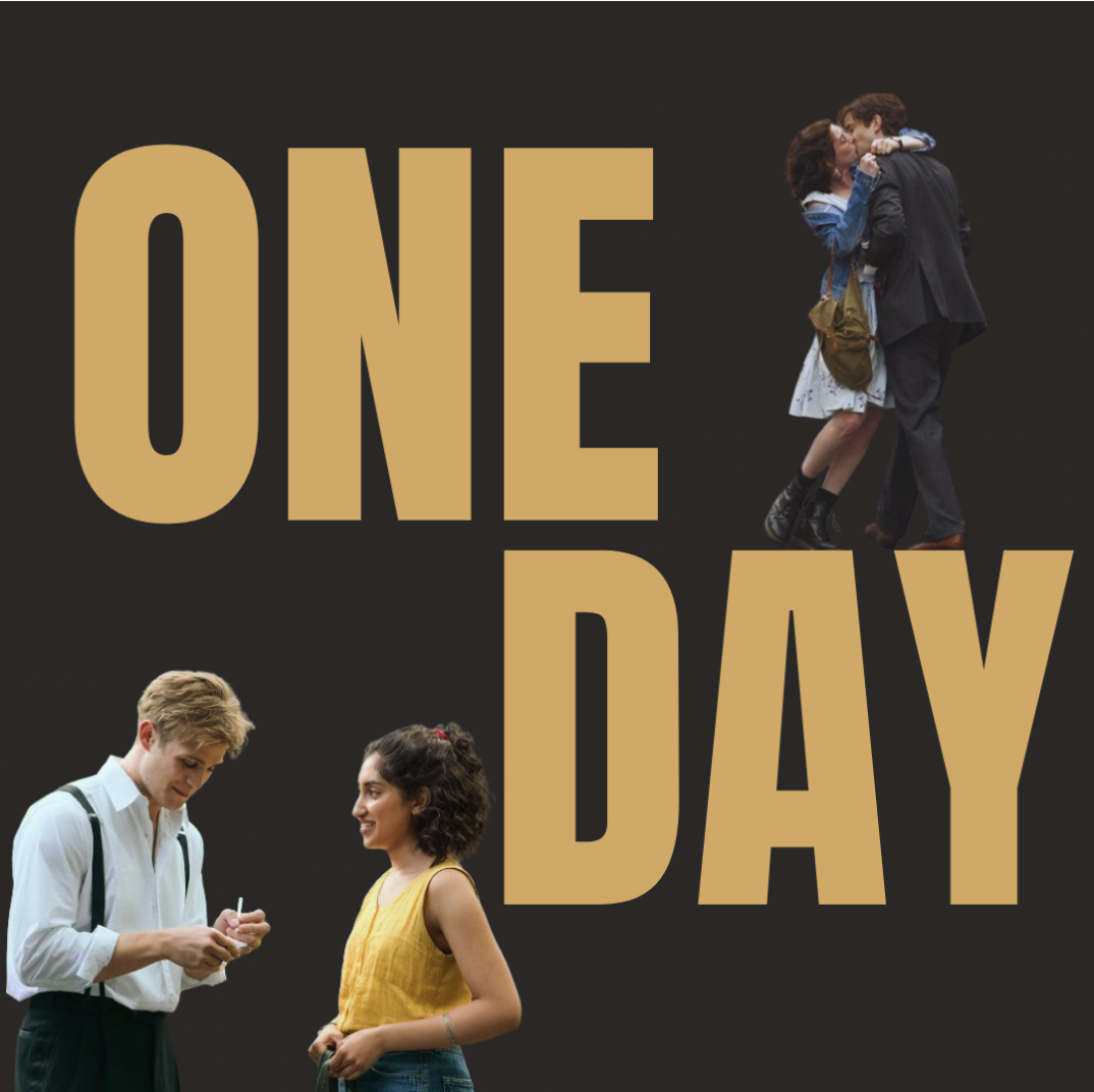 One+Day+by+David+Nichols%2C+follows+Emma+Morley+and+Dexter+Mayhew+on+their+journey+as+friends+and+soulmates+over+the+course+of+nearly+two+decades.+Released+on+Feb.+7+last+month%2C+it+was+made+into+a+TV+show+on+Netflix%2C+with+the+series+gaining+attention+as+a+beautiful+rom-com.